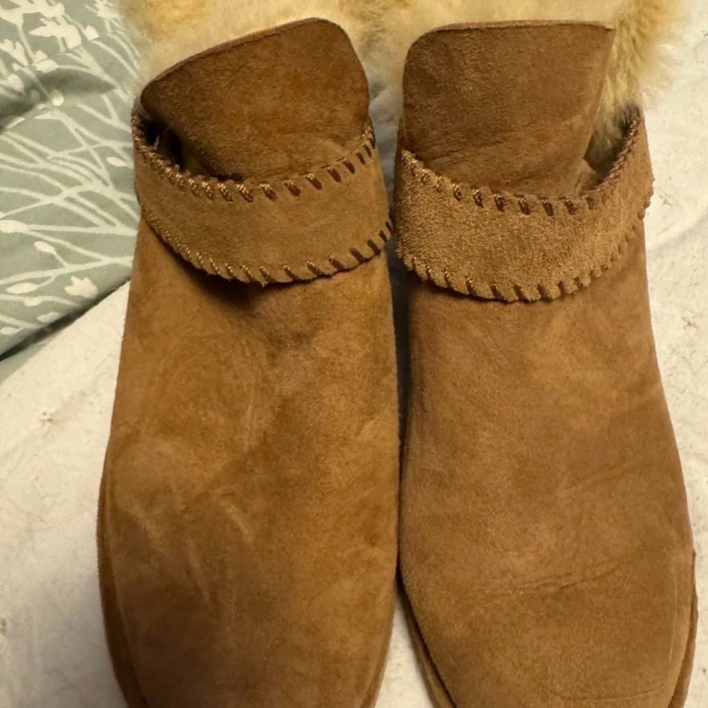UGG Brown Suede Ankle Booties